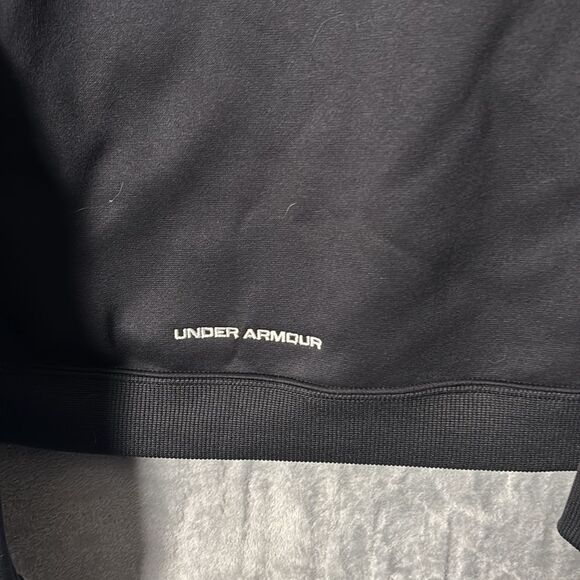 NWT New Under Armour WSU Cougars Black Full Zip Hooded Sweatshirt Size Large - Picture 7 of 7